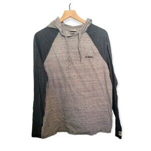 Vans Women's Heathered Gray Lightweight Hoodie Size Medium